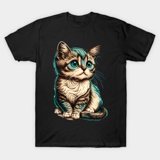 Cute Cat Lover Design T-Shirt